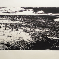 Klarer Tag, 2011, Holzschnitt, 70 x 100 cm
