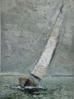 Segler, 2025, Öl auf Leinwand, 90x60cm